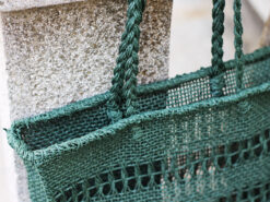 torba od rafije tamno zelena