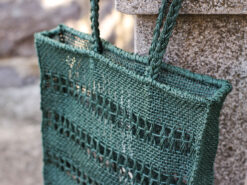 torba od rafije tamno zelena